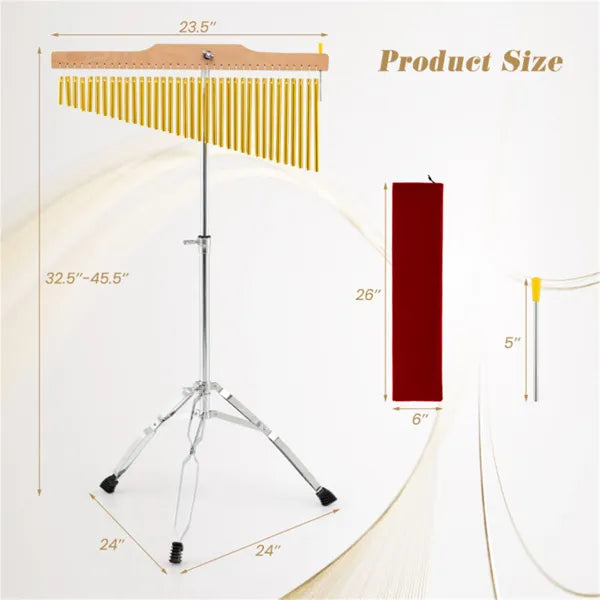 36-Tube Wind Chimes with Tripod Stand