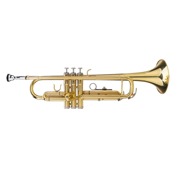 Drop-B Adjustable Trumpet Gold Finish High-Quality Brass BB Trumpet for New Learners with Crystal-Clear Sound and Elegant Case