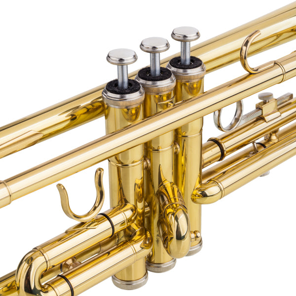 Drop-B Adjustable Trumpet Gold Finish High-Quality Brass BB Trumpet for New Learners with Crystal-Clear Sound and Elegant Case