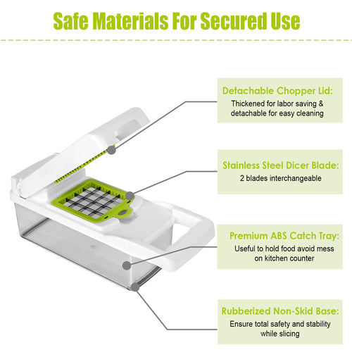 12-in-1 Vegetable Chopper Set 🥕 Slice, Dice & Prep Fast
