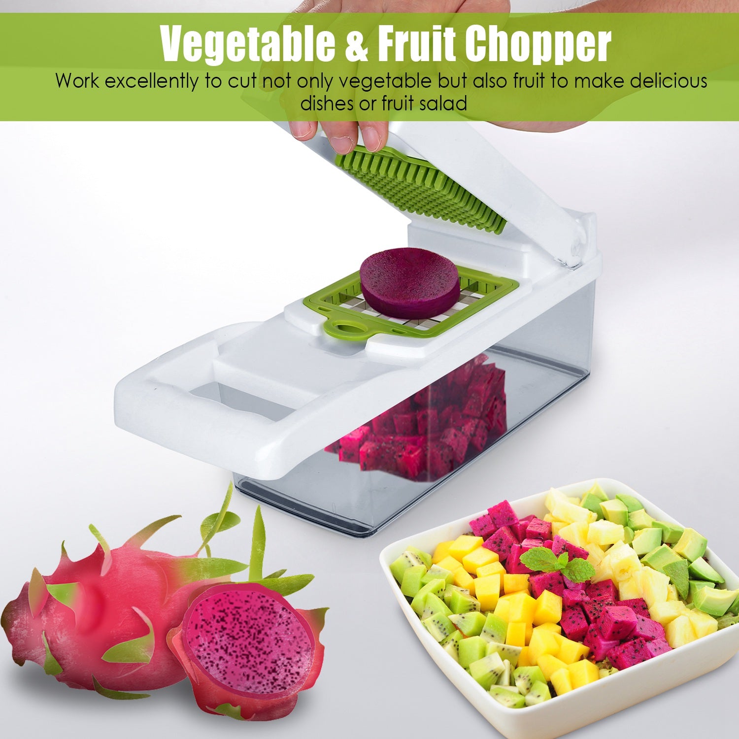 12-in-1 Vegetable Chopper Set  Slice, Dice & Prep Fast
