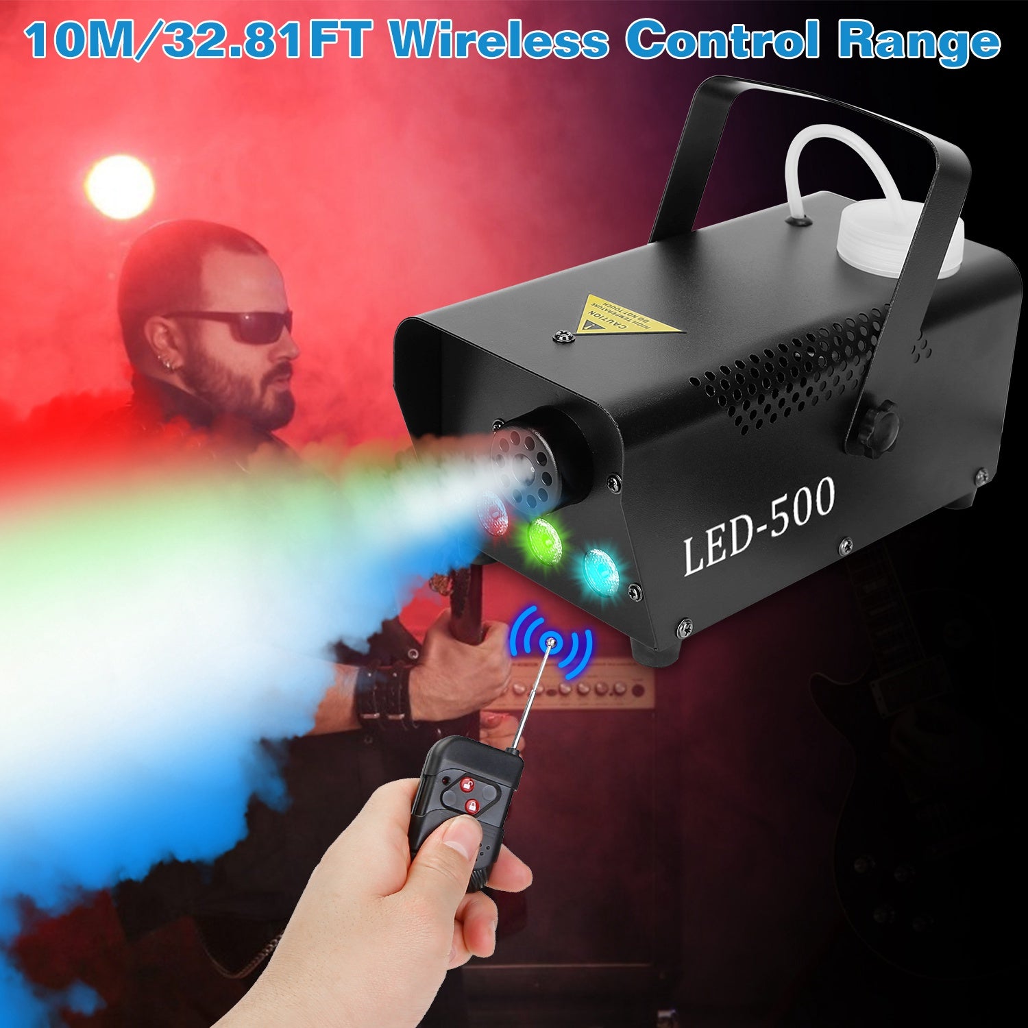 400W RGB LED Fog Machine with Remote Control