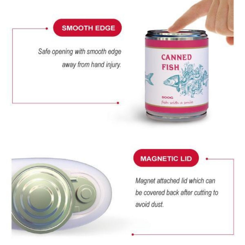 One-Touch Electric Can Opener | Fits Any Can