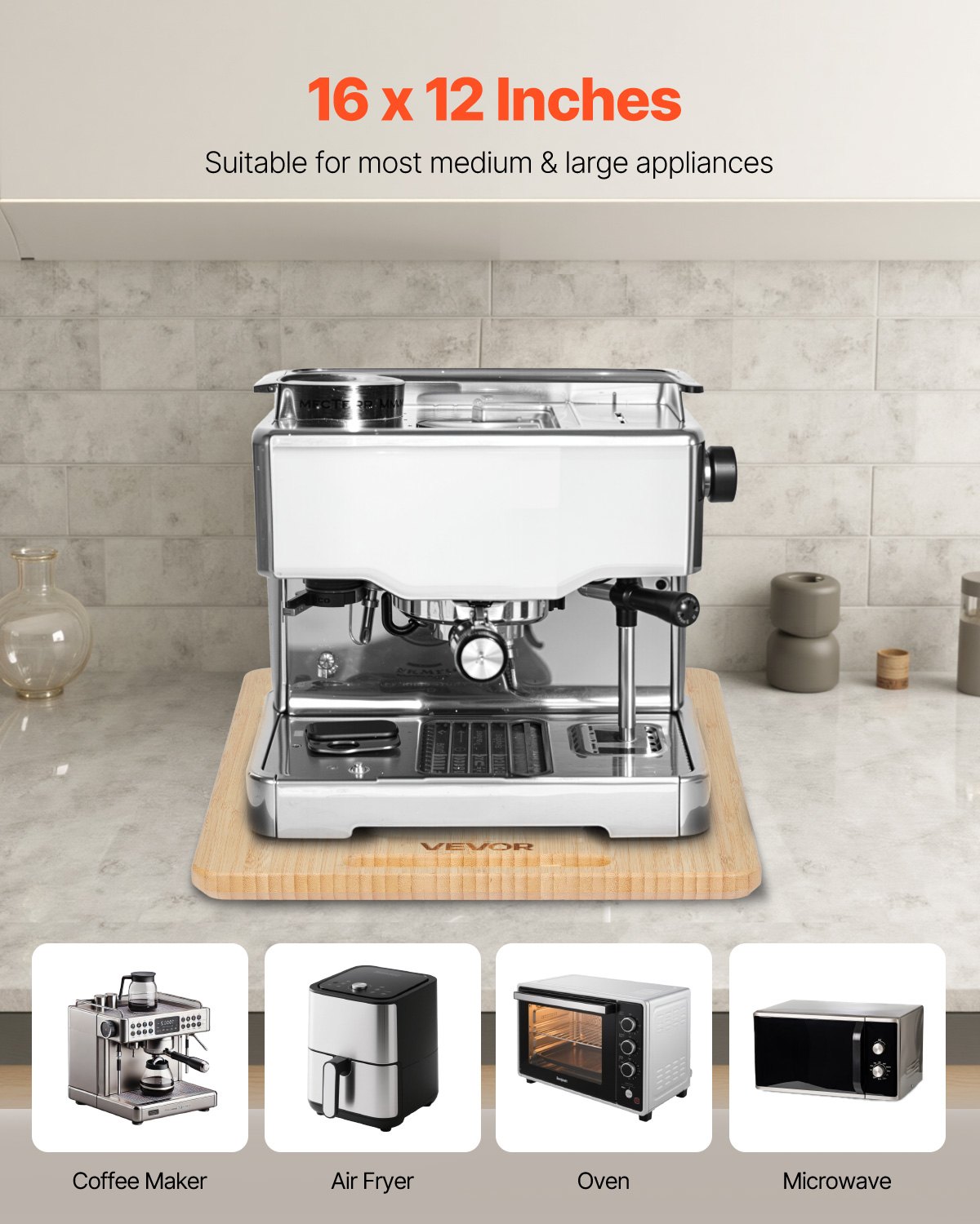 Appliance Slider 16 X 12 In Sliding Tray For Kitchen Countertop