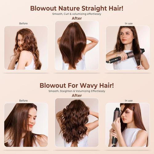 1.5″ Heated Volumizing Curling Brush with LCD Display & 10 Temperature Settings