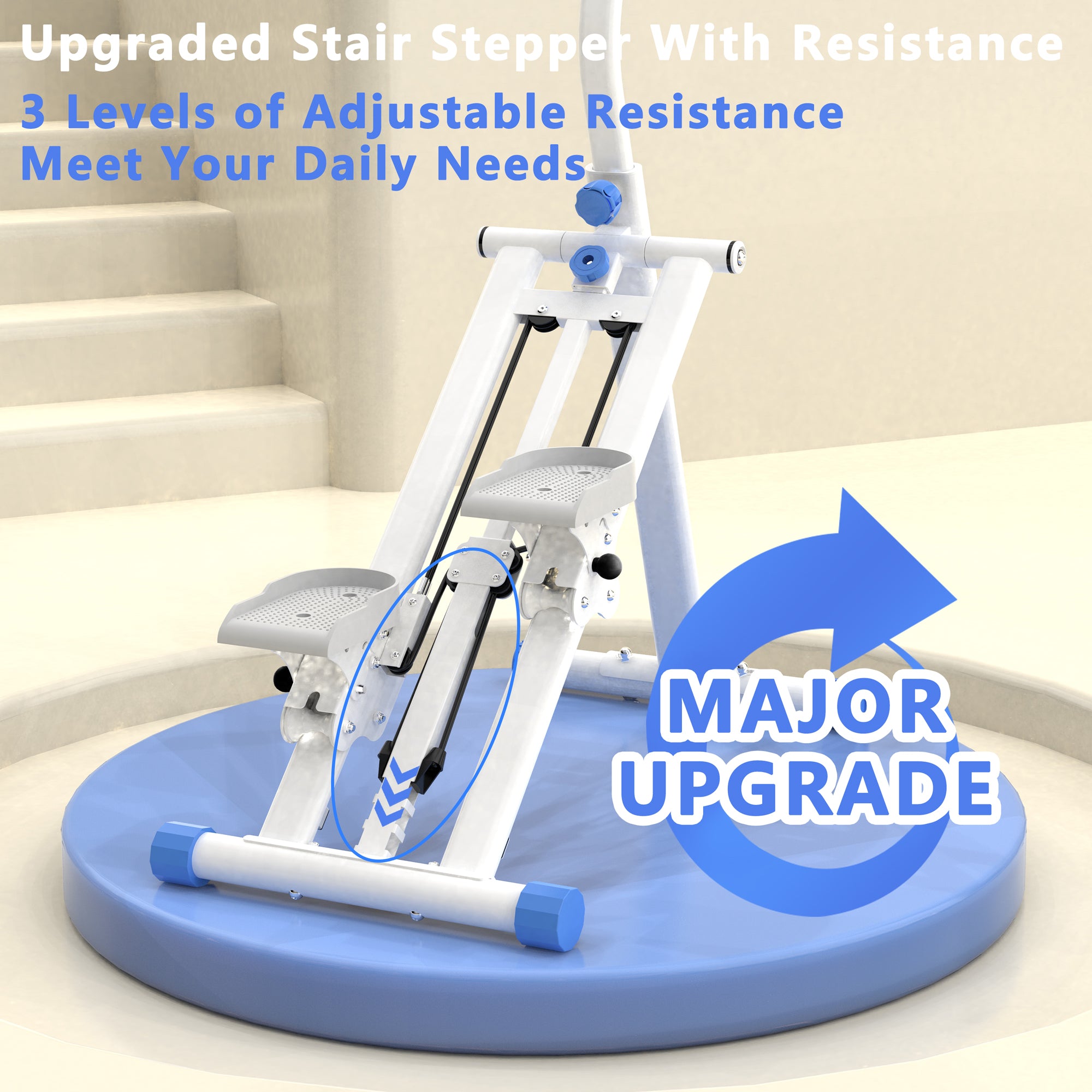 Stair Stepper With Resistance-Blue
