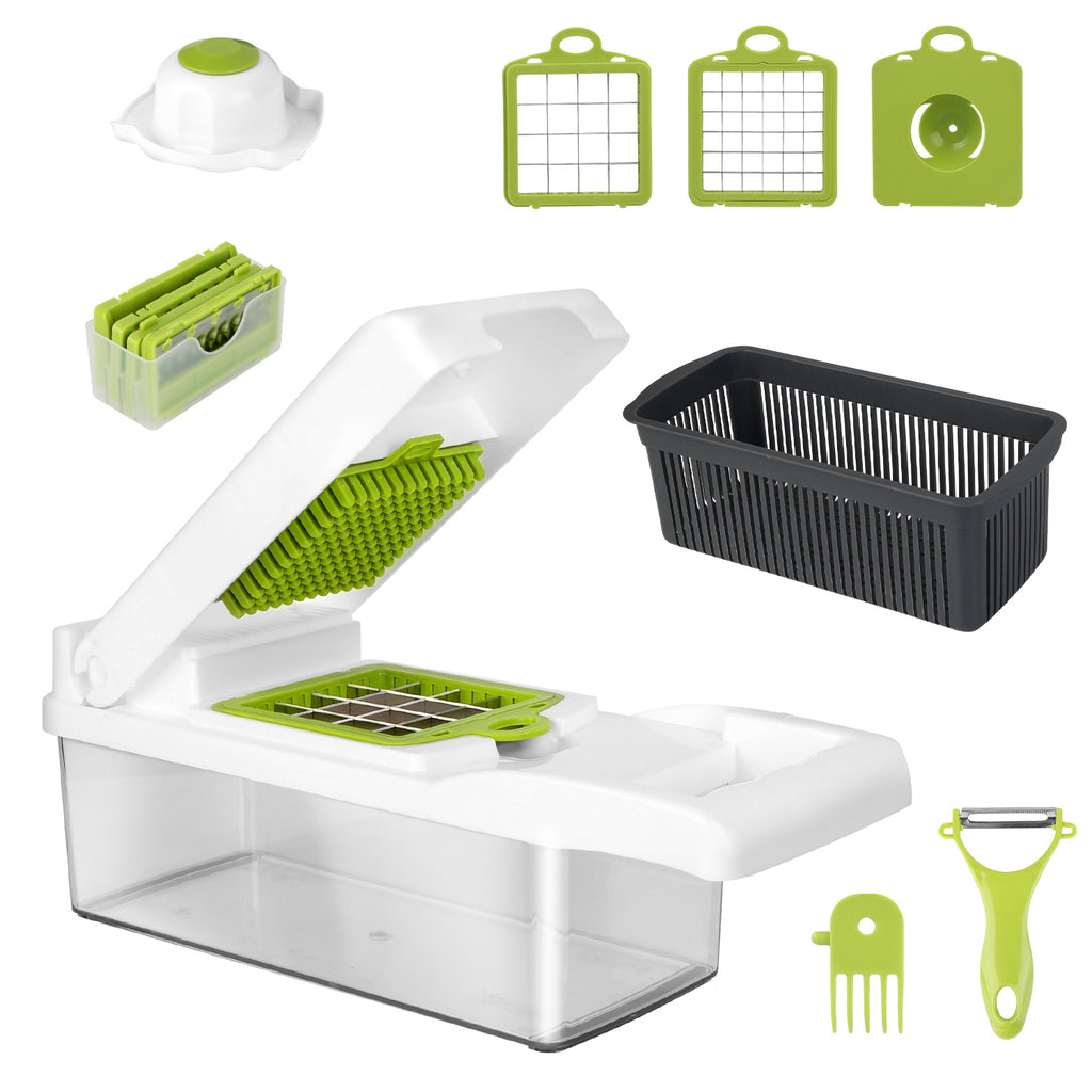 12-in-1 Vegetable Chopper Set  Slice, Dice & Prep Fast