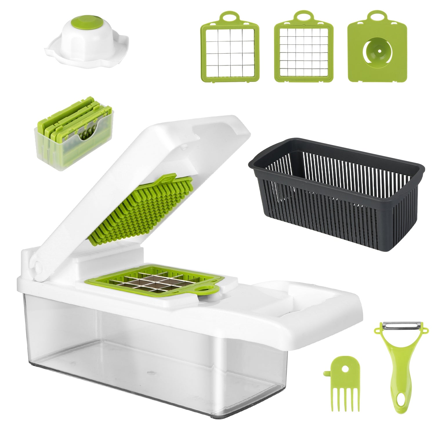 12-in-1 Vegetable Chopper Set 🥕 Slice, Dice & Prep Fast