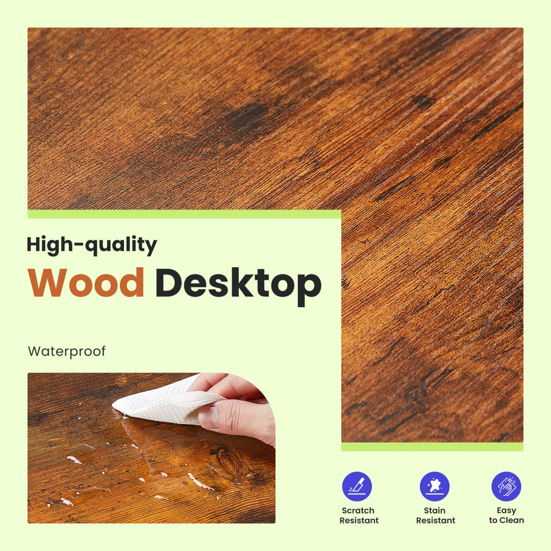 49″ L-Shaped Computer Desk with CPU Stand