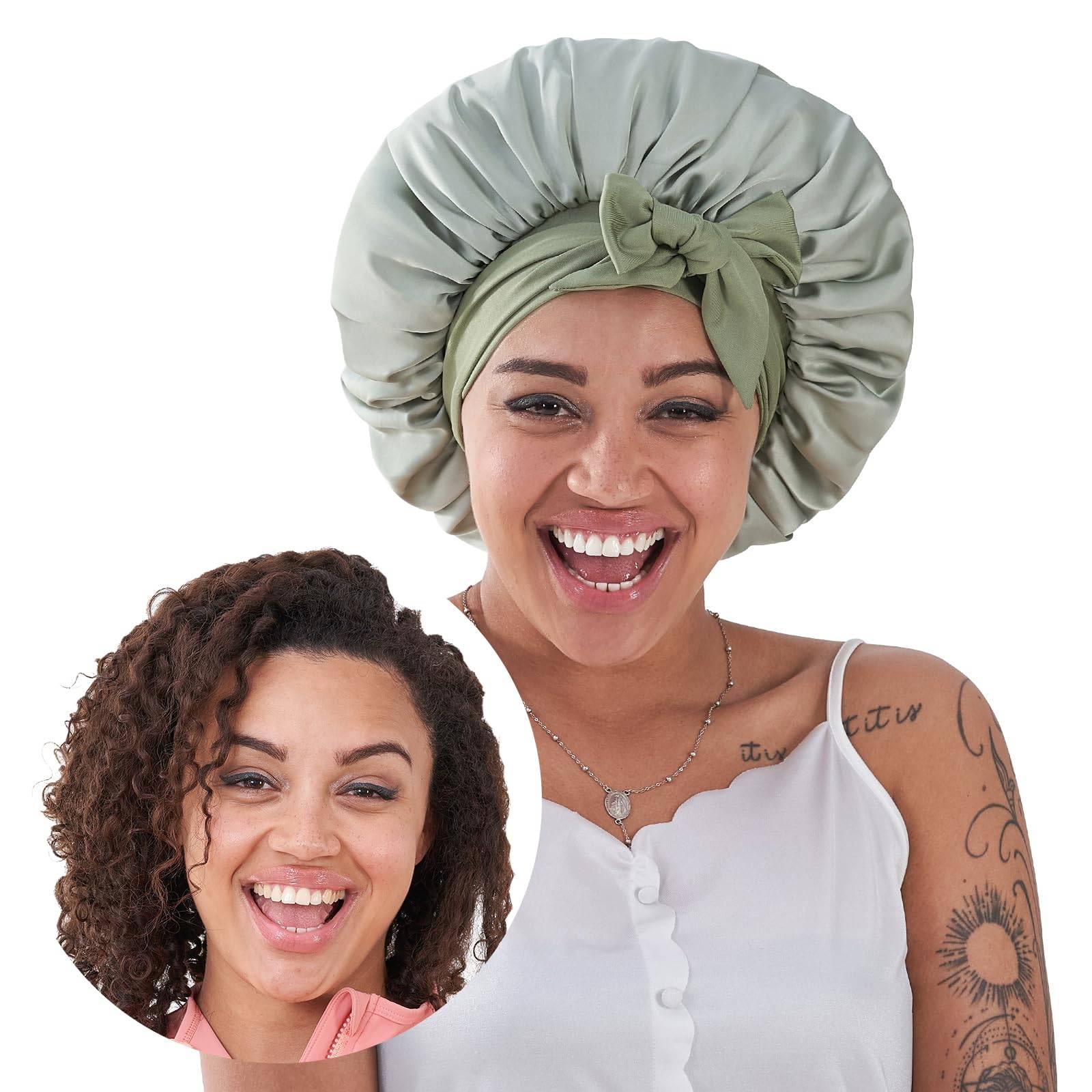 Silk Satin Sleep Bonnet | Frizz Protection