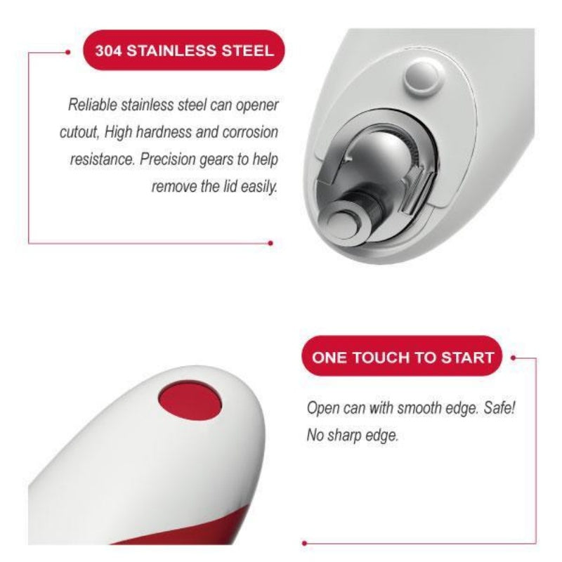 One-Touch Electric Can Opener | Fits Any Can